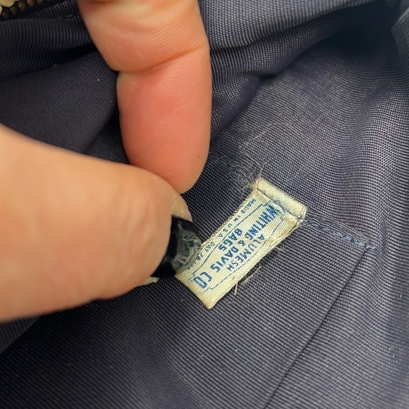 Whiting & Davis Cream Alumesh Metal Mesh Zip Top Double Handle Purse - Picture 12 of 12